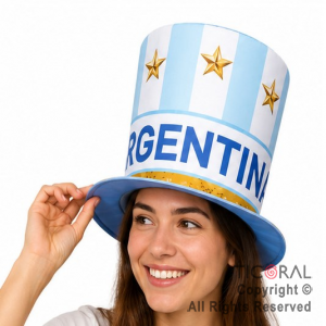 SOMBRERO GALERA ARGENTINA MUNDIAL DISE�OS SURTIDOS x 5